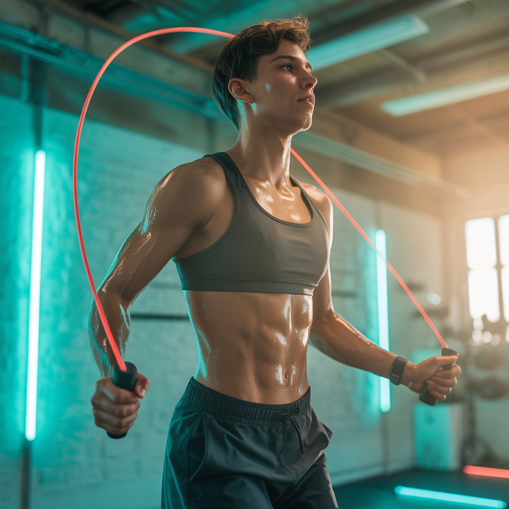why are your abs sore after jumping rope