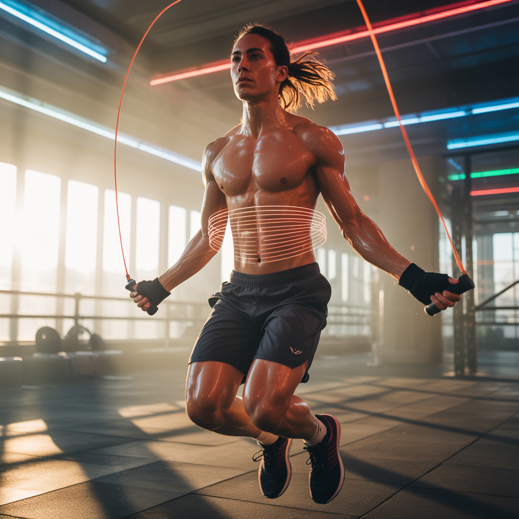 why are your abs sore after jumping rope