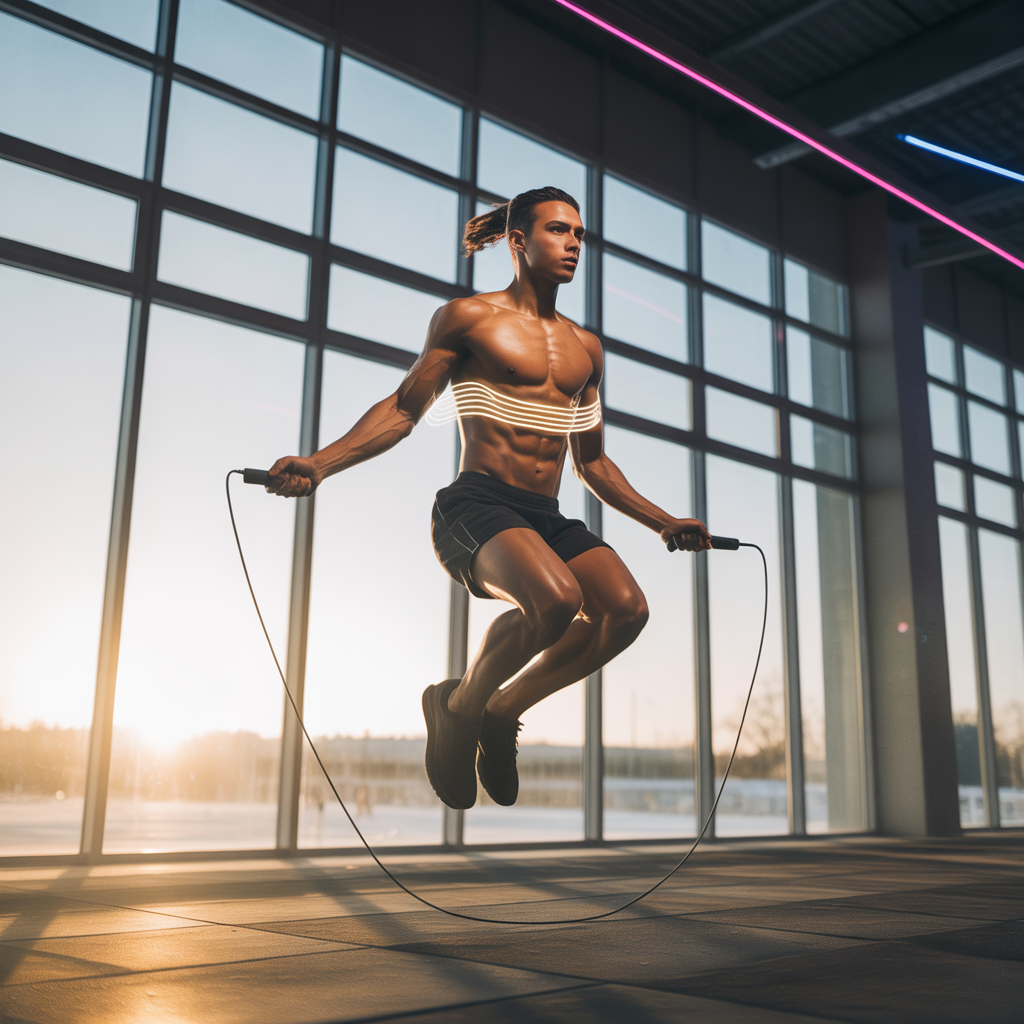why are your abs sore after jumping rope