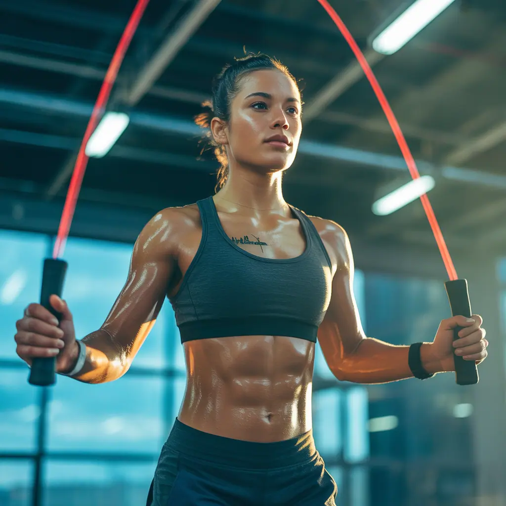 why are your abs sore after jumping rope