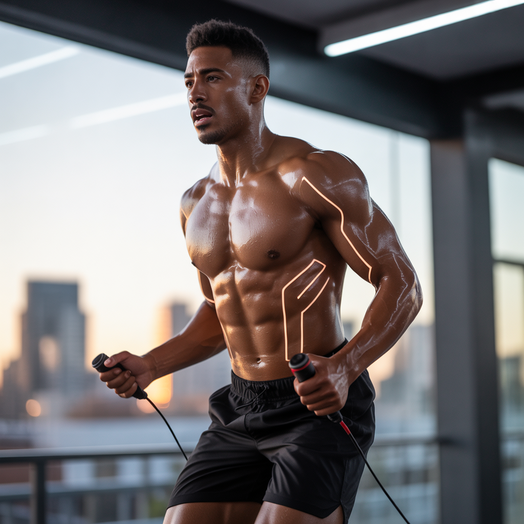 why are your abs sore after jumping rope