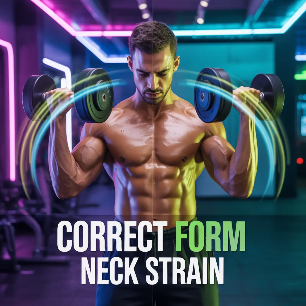 why do bicep curls hurt my neck