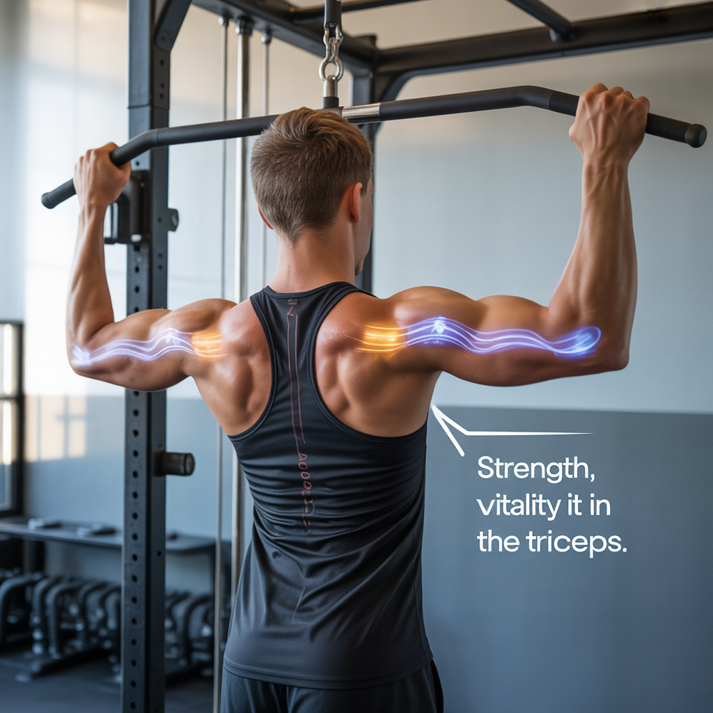 why do i feel lat pulldowns in my triceps