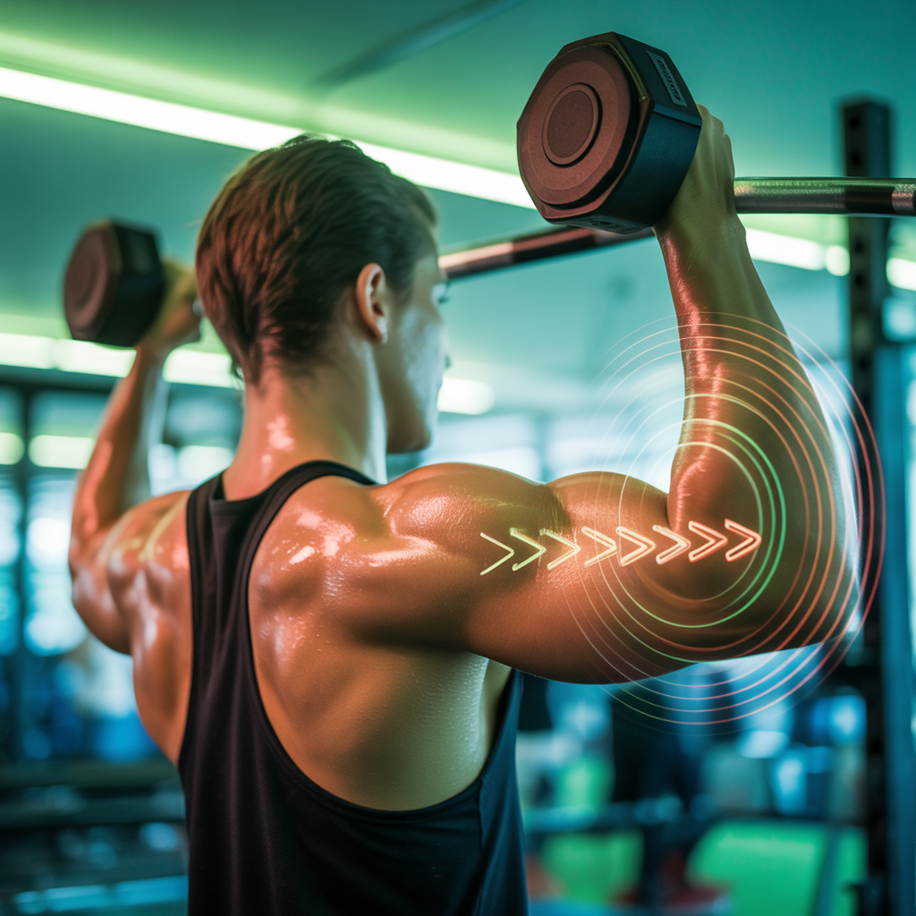 why do i feel shoulder press in my biceps