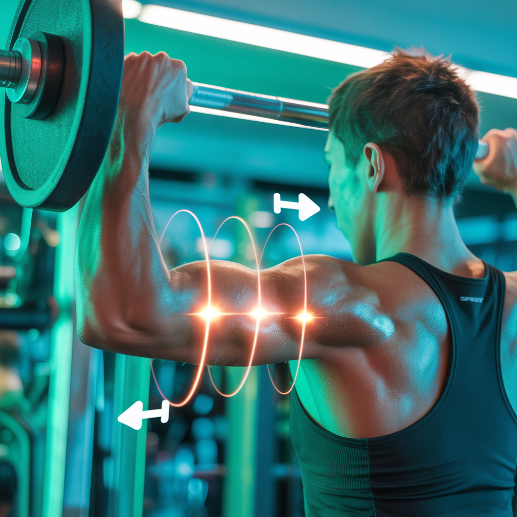 why do i feel shoulder press in my biceps
