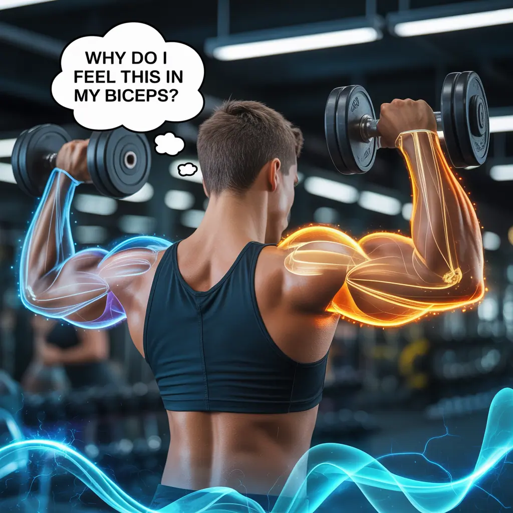 why do i feel shoulder press in my biceps