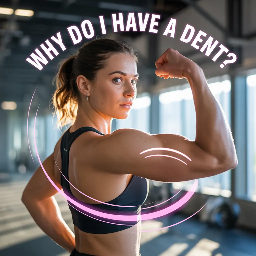 why do i have a dent in my bicep