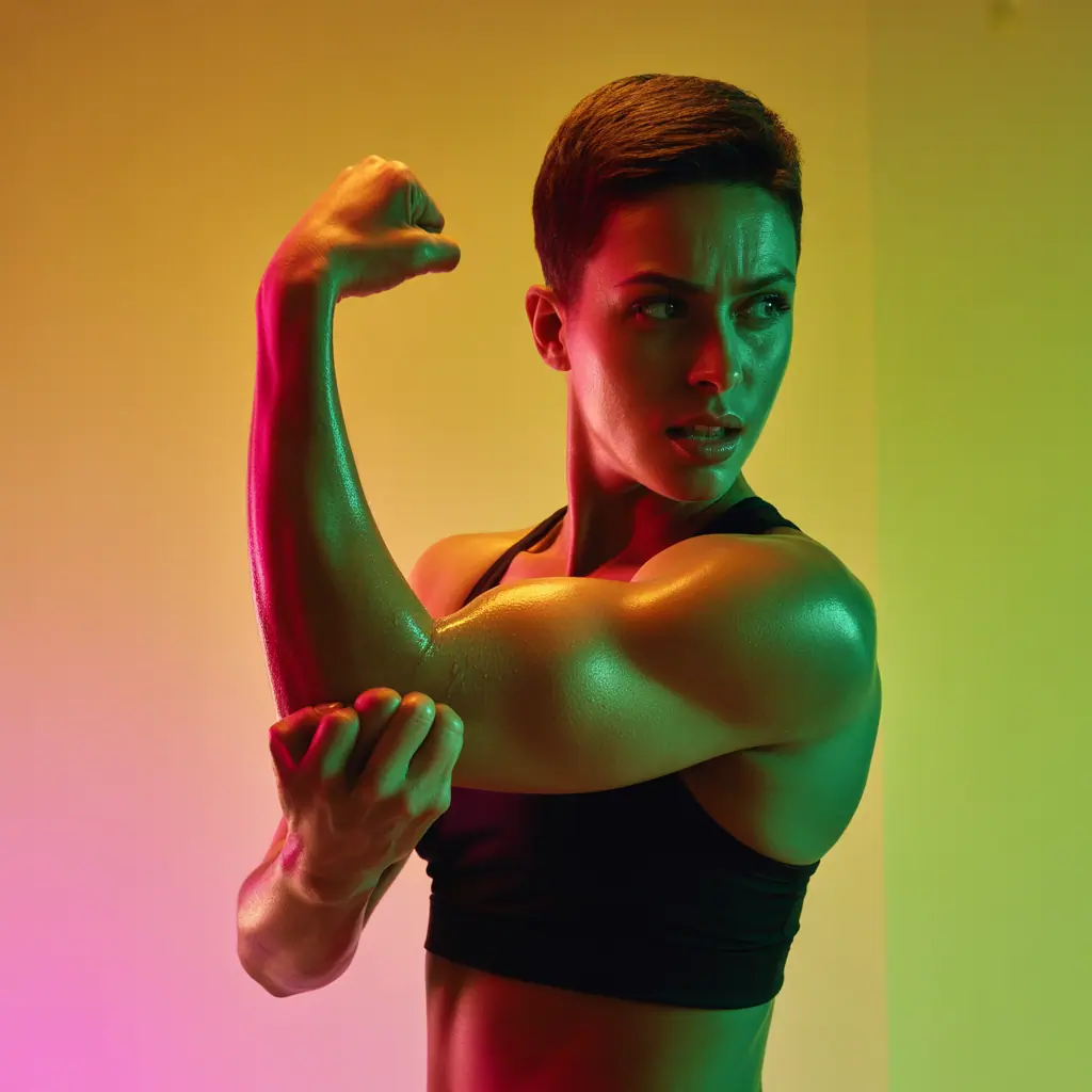 why do i have a dent in my bicep