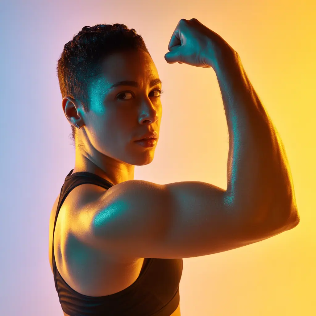 why do i have a dent in my bicep