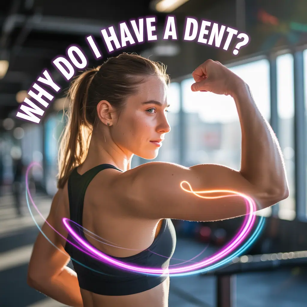 why do i have a dent in my bicep