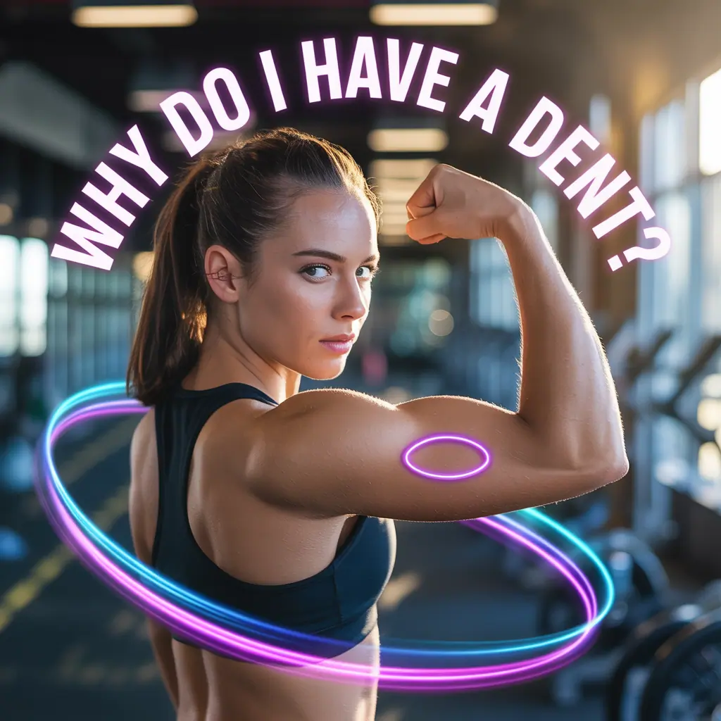 why do i have a dent in my bicep