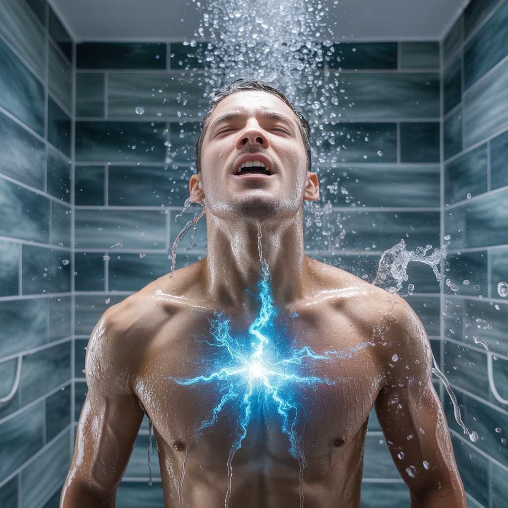why is it hard to breathe in a cold shower and what is cold water shock