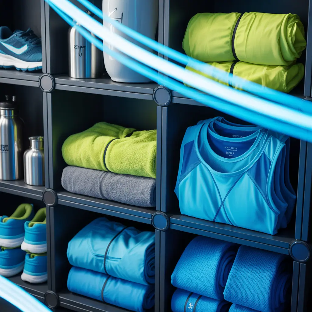 workout clothes organizer