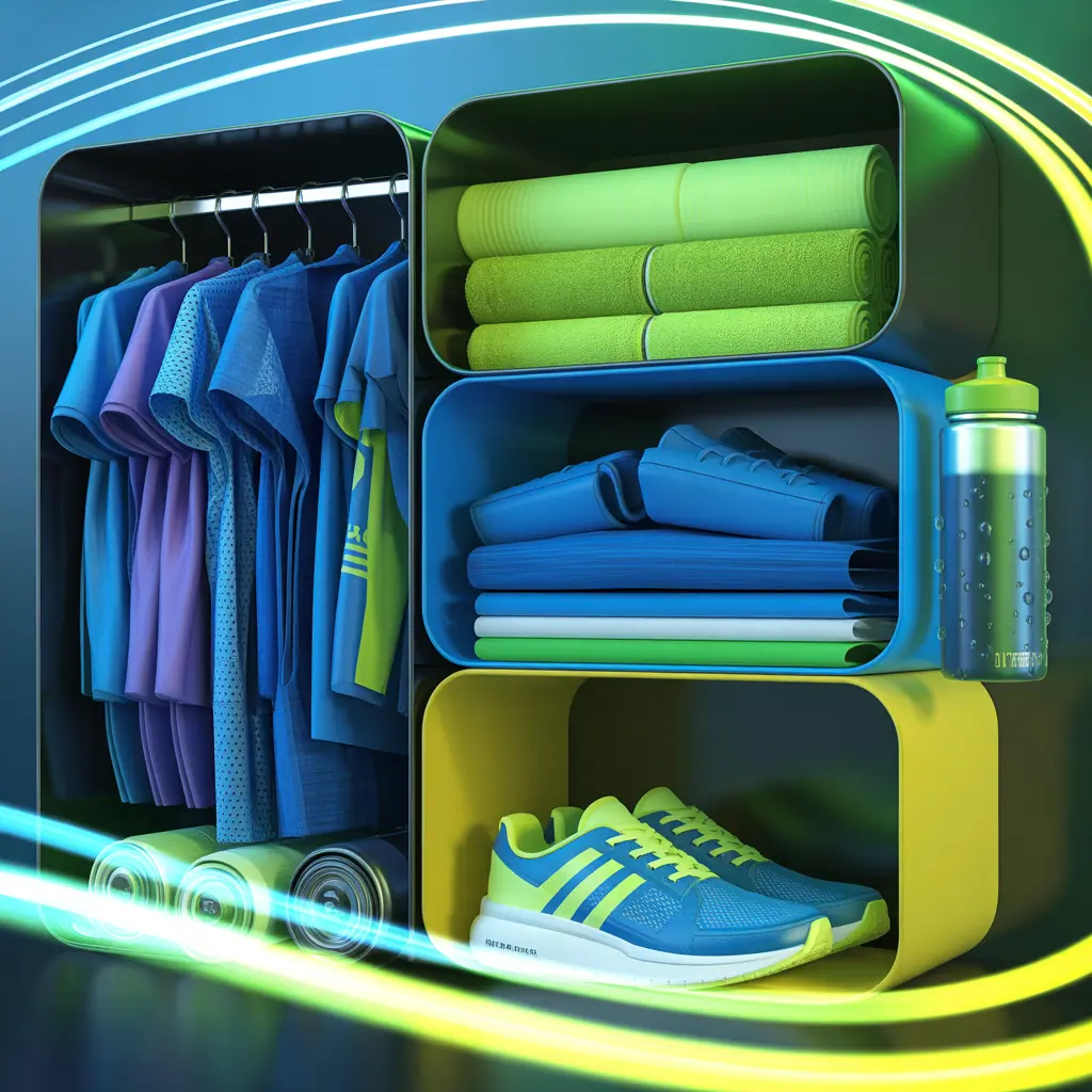 workout clothes organizer