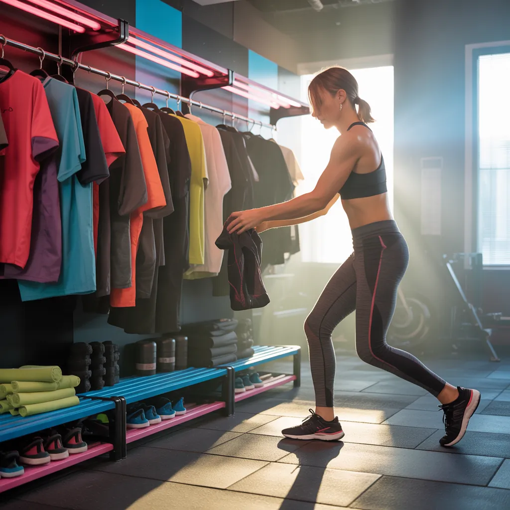 workout clothes organizer