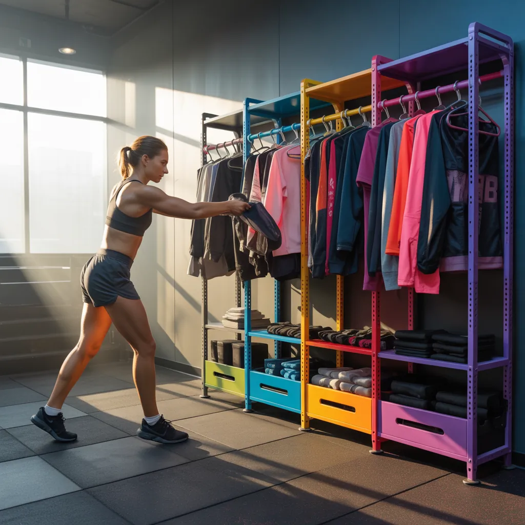 workout clothes organizer