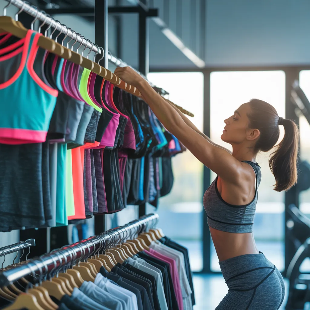 workout clothes organizer