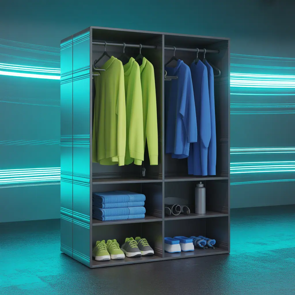 workout clothes organizer