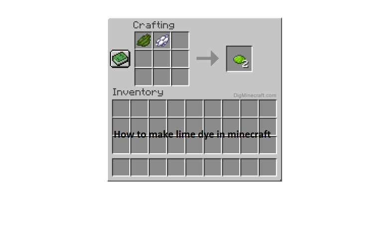 How To get Lime Dye In Minecraft?