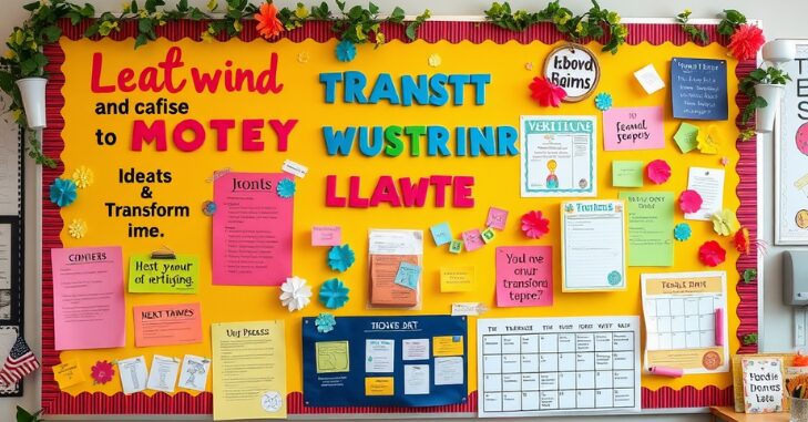 Interactive Target Bulletin Board with math problems and student engagement