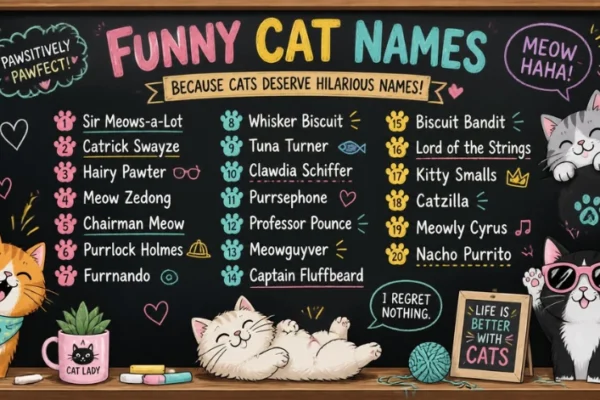 Funny Cat Names: 175 Hilarious, Weird, and Clever Ideas for Every Kind of Kitty