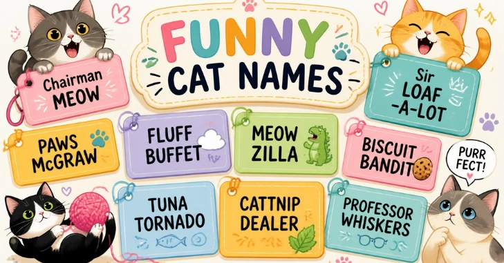 Funny Human Names for Cats